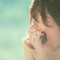 非主流潮女微信头像 习惯了有你的生活