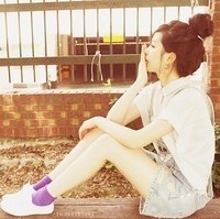 非主流潮女微信头像 习惯了有你的生活