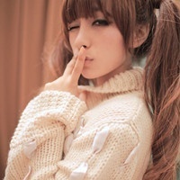 非主流潮女微信头像 习惯了有你的生活