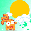 中秋节微信表情 八月十五中秋节送月饼微信表情