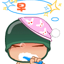 炮炮兵搞笑动态表情 可爱炮炮兵陪你打飞机