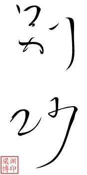 聊天中常用的书法字 微信聊天书法表情