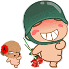 炮炮兵生气哭泣动态表情