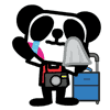 Pandaluv微信表情包 小熊猫萌哒哒的gif表情