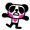 Pandaluv微信表情包 小熊猫萌哒哒的gif表情