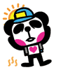 Pandaluv微信表情包 小熊猫萌哒哒的gif表情