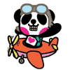 Pandaluv微信表情包 小熊猫萌哒哒的gif表情