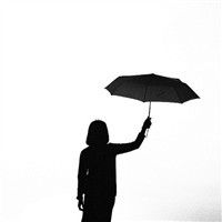 女生黑白头像大全  收起羡慕别人的目光自己去努力