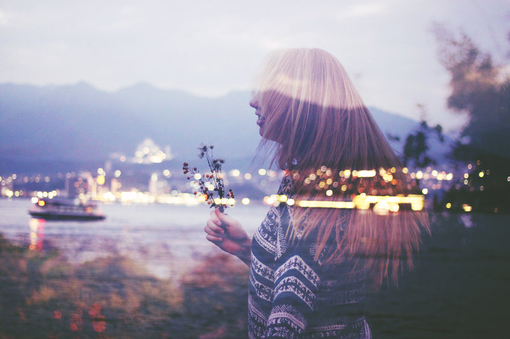 微信意境伤感双重曝光摄影意境图片