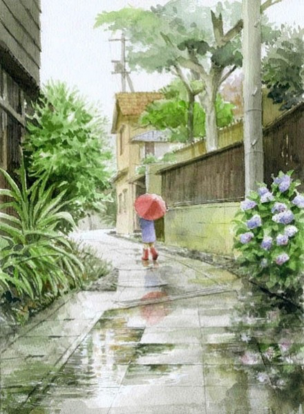 微信插画 动漫卡通风景美图