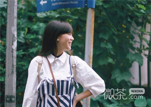 微信意境森系女素材图片