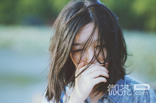微信意境森系女素材图片