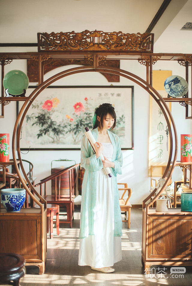 微信意境汉服美女lomo清新微信图片