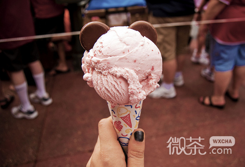 微信清新冰爽夏日冰激凌的微信图片