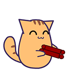 古灵精怪黑眼猫日常微信表情包下载