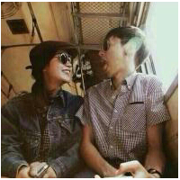 2016双人情侣头像一对 谢谢你敢和我相爱