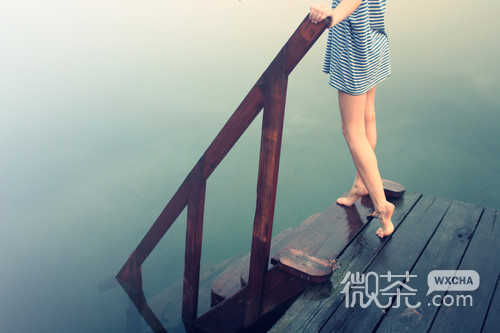 微信意境lomo伤感海边蓝色系美图