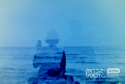 微信清新蓝色系lomo空间素材空间图片