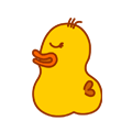 贱鸭子动态表情包 萌萌哒的小鸭子表情包2016