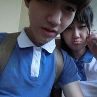 头像情侣两人一张图穿校服2016款 是你给了我很温暖的感觉