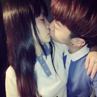 头像情侣两人一张图穿校服2016款 是你给了我很温暖的感觉