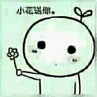 呐，花花送给你表情包下载，送你一把小花！