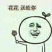 呐，花花送给你表情包下载，送你一把小花！