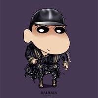 蜡笔小新微信头像搞笑图片大全 小新时装秀party头像