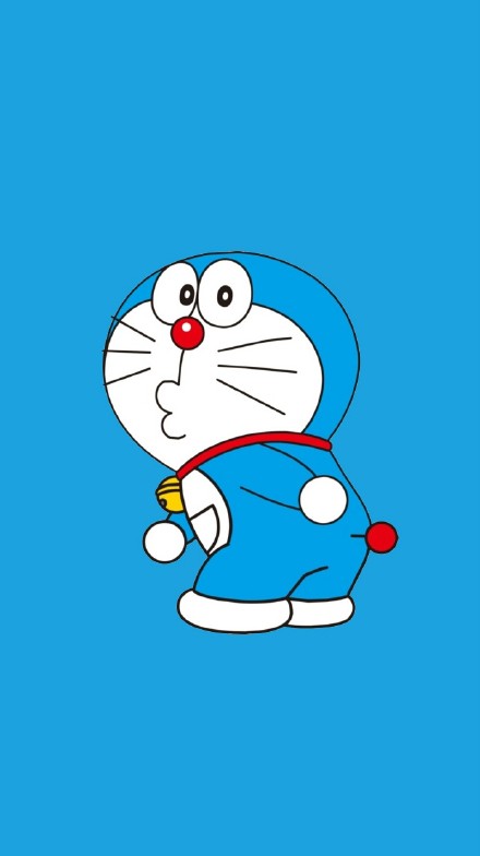蓝胖子手机高清可爱萌系壁纸