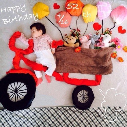 微信可爱图片  当萌宝遇上艺术妈咪