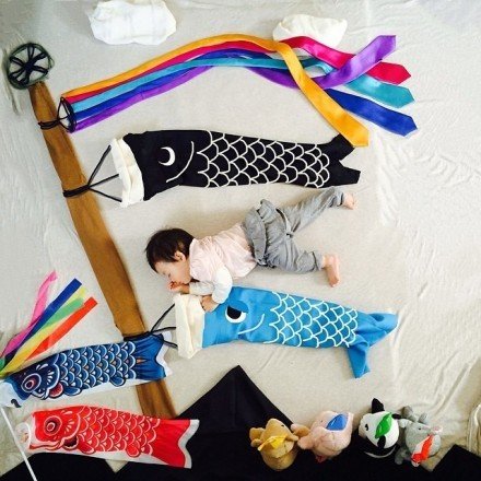 微信可爱图片  当萌宝遇上艺术妈咪