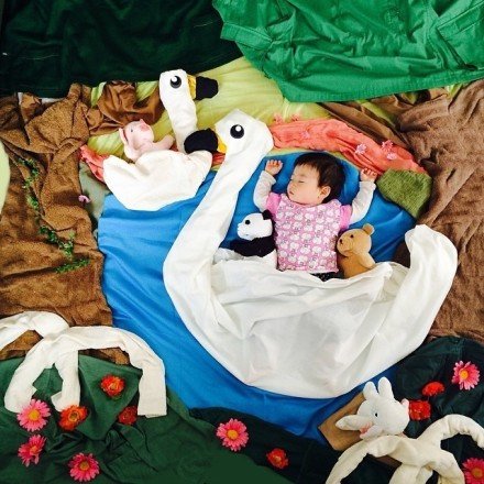 微信可爱图片  当萌宝遇上艺术妈咪