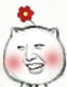 猥琐猫一朵小花微信表情GIF  暴走猥琐猫搞笑表情