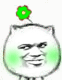 猥琐猫一朵小花微信表情GIF  暴走猥琐猫搞笑表情