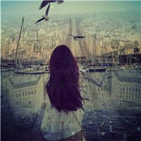 女生微信唯美伤感双重曝光头像  那么我们就到这