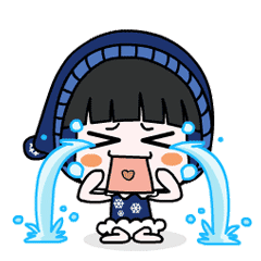 雪宝宝微信卡通表情包  求原谅