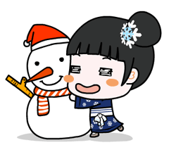 雪宝宝微信卡通表情包  求原谅