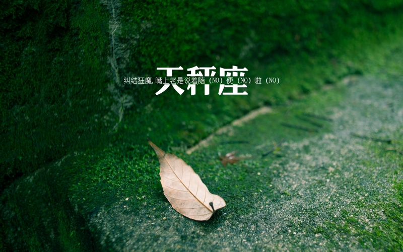 八句话说完你所认识的天枰座
