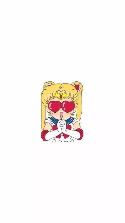 微信美少女战士图片可爱聊天背景图   我要代表月亮消灭你