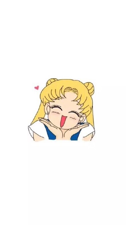 微信美少女战士图片可爱聊天背景图   我要代表月亮消灭你