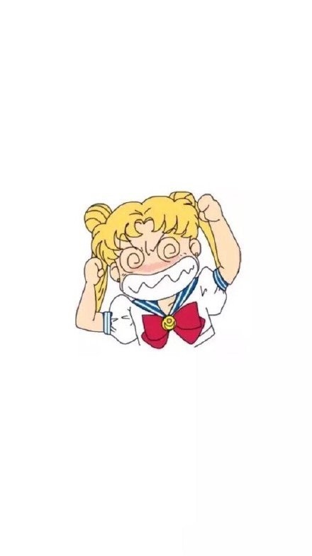 微信美少女战士图片可爱聊天背景图   我要代表月亮消灭你