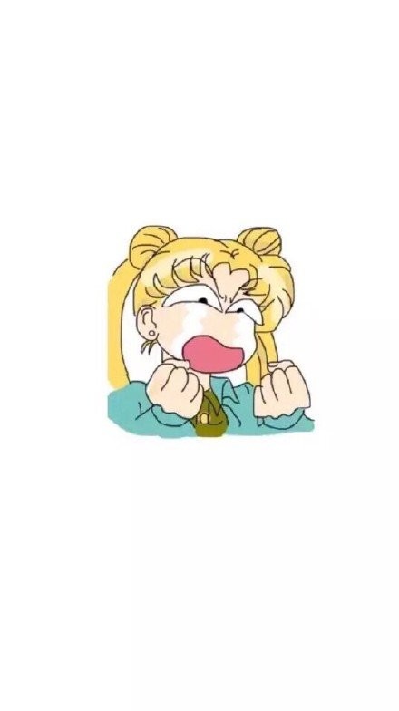 微信美少女战士图片可爱聊天背景图   我要代表月亮消灭你