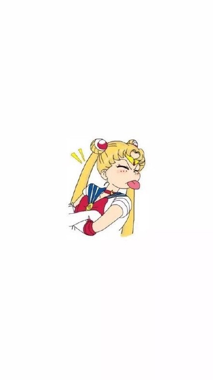 微信美少女战士图片可爱聊天背景图   我要代表月亮消灭你