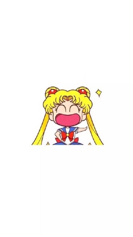 微信美少女战士图片可爱聊天背景图   我要代表月亮消灭你