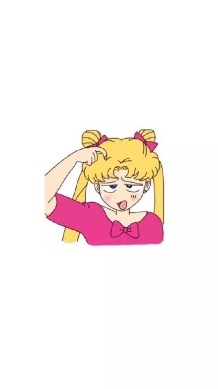 微信美少女战士图片可爱聊天背景图   我要代表月亮消灭你