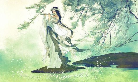 古风意境高清图片  月出皓兮,佼人僚兮