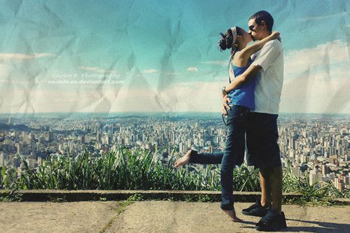 情侣甜蜜幸福图片  我们正相爱