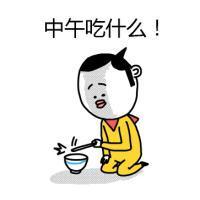 爆笑吃货卡通微信头像  中午吃什么！