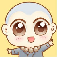 萌萌的小和尚and小狐狸微信头像  给我来个小和尚