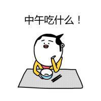 爆笑吃货卡通微信头像  中午吃什么！